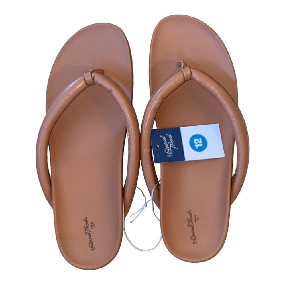 Universal Thread Tan/Jewel Men’s Flip Flop Slippers Sandals Size 12